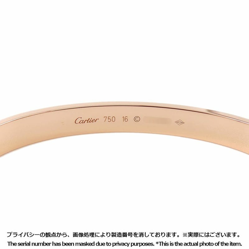 カルティエ ブレスレット ラブブレス クラシック K18PGピンクゴールド サイズ16 Cartier LOVEブレスレット バングル