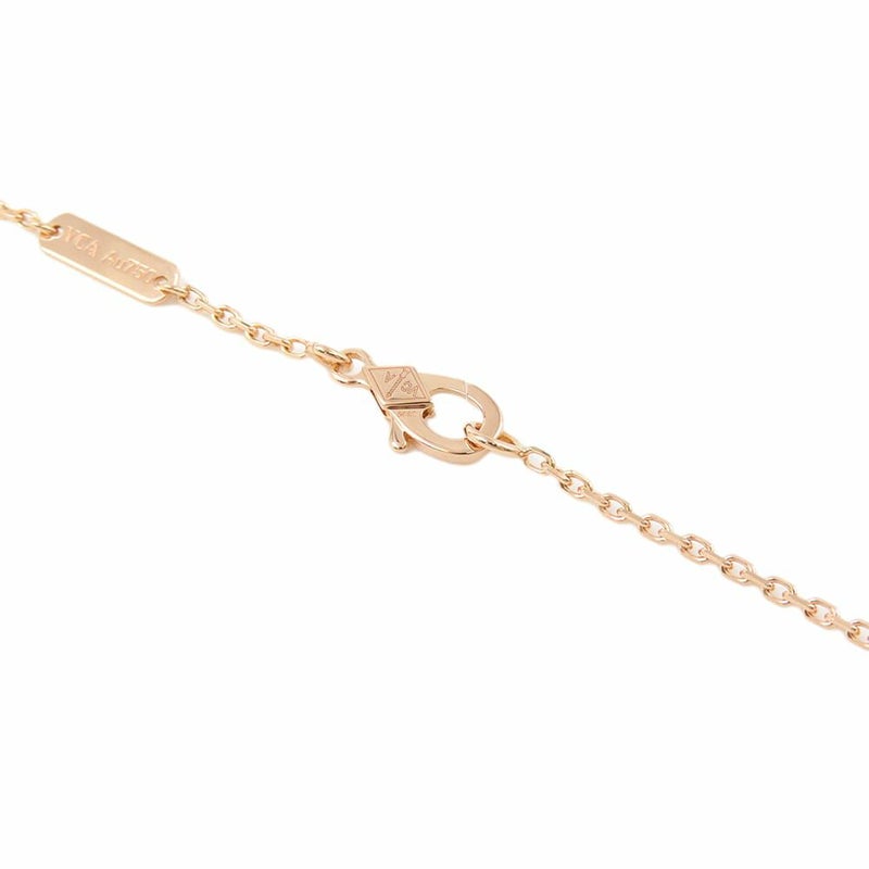 ヴァンクリーフ&アーペル ネックレス ヴィンテージ アルハンブラ シルバーオブシディアン ダイヤ 1P K18PG VCARP9T000 2023年ホリデー限定