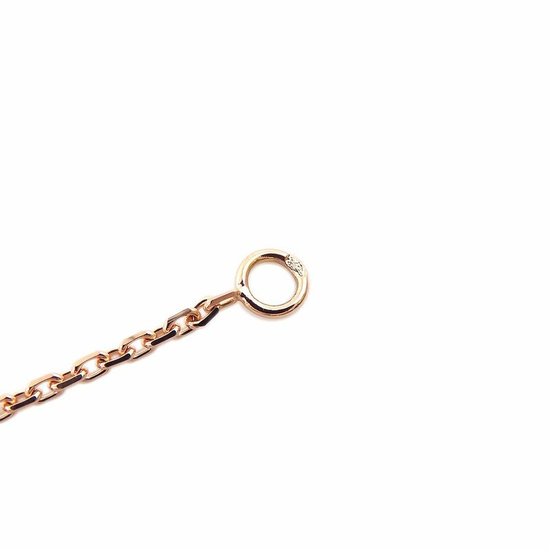 ヴァンクリーフ&アーペル ネックレス ヴィンテージ アルハンブラ シルバーオブシディアン ダイヤ 1P K18PG VCARP9T000 2023年ホリデー限定