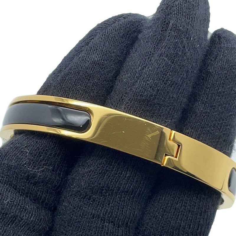 エルメス ブレスレット ミニクリック ケリー PM エナメル ブラック/ゴールド金具 HERMES 黒