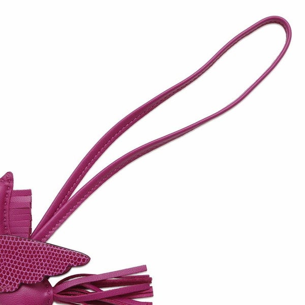 エルメス バッグチャーム ロデオPM ペガサス タッチ ローズパープル ラムスキン/リザード U刻印 HERMES