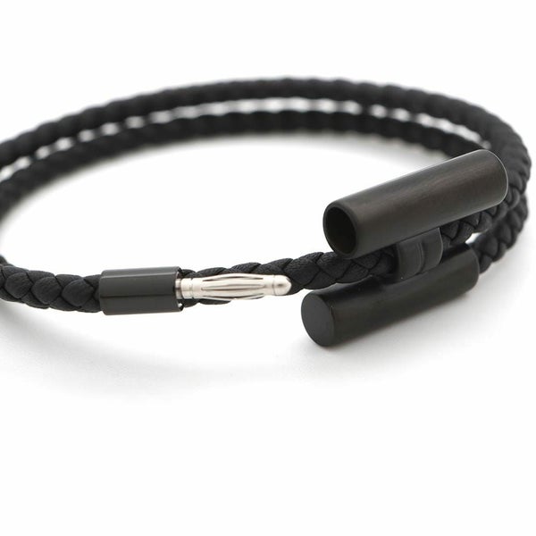 エルメス ブレスレット トゥルニ トレッセ ブラック/ブラック金具 スイフト HERMES アクセサリー 黒