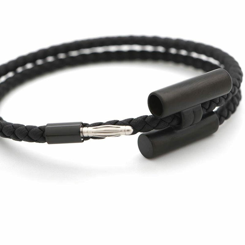 エルメス ブレスレット トゥルニ トレッセ ブラック/ブラック金具 スイフト HERMES アクセサリー 黒