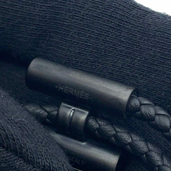 エルメス ブレスレット トゥルニ トレッセ ブラック/ブラック金具 スイフト HERMES アクセサリー 黒
