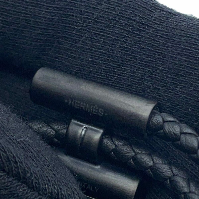 エルメス ブレスレット トゥルニ トレッセ ブラック/ブラック金具 スイフト HERMES アクセサリー 黒