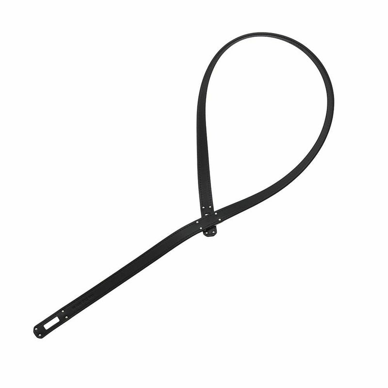 エルメス ネックレス ケリーラリアット Kelly lariat ブラック/シルバー金具 スイフト W刻印 HERMES 黒