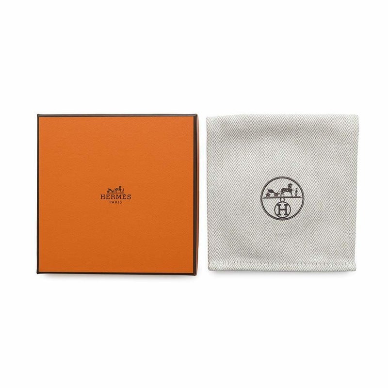 エルメス ネックレス ケリーラリアット Kelly lariat ブラック/シルバー金具 スイフト W刻印 HERMES 黒