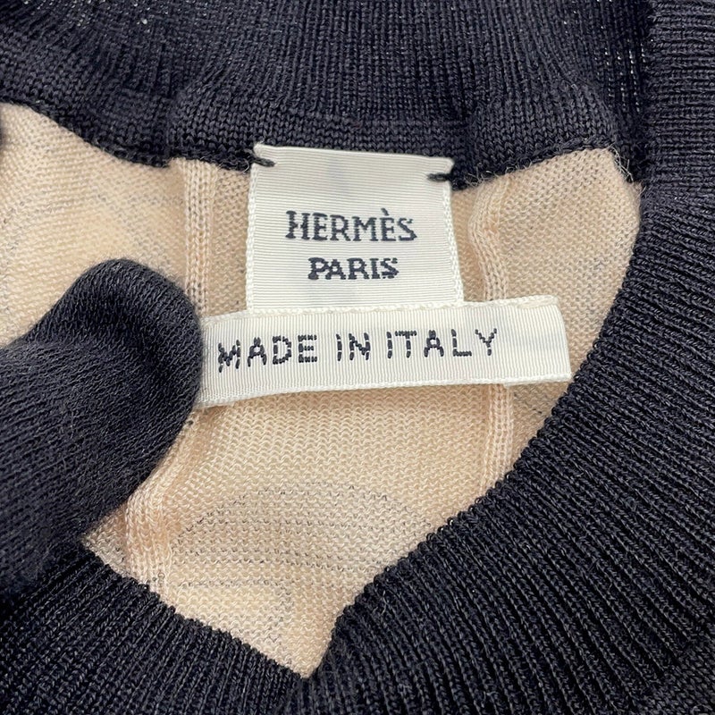 エルメス カーディガン カイエ・デュ・コルポルトゥール カシミヤ シルク レディースサイズ34 HERMES