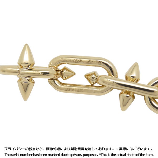 ティファニー ブレスレット タイタン by ファレル・ウィリアムス ダイヤ 計1.75ct ミディアムリンク サイズラージ K18YG Tiffany&Co.