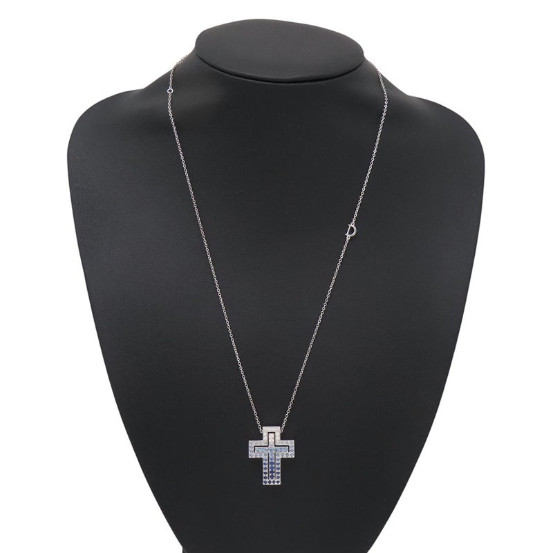 ダミアーニ ネックレス ベル エポック アイスバーグ S ダイヤモンド/サファイア 計約1.19ct K18WG 20087030 DAMIANI ペンダント
