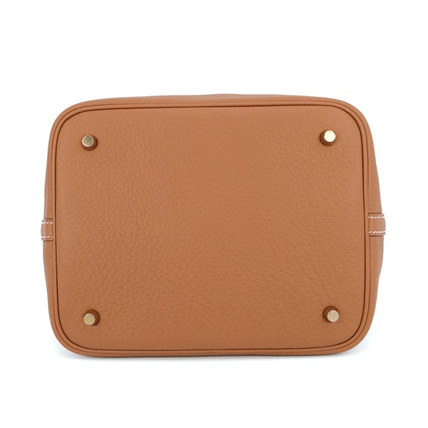 エルメス ハンドバッグ ピコタンロックMM ゴールド/ゴールド金具 トリヨンクレマンス G刻印 HERMES