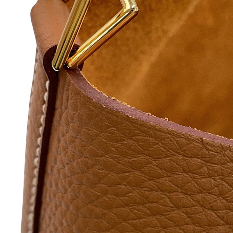 エルメス ハンドバッグ ピコタンロックMM ゴールド/ゴールド金具 トリヨンクレマンス G刻印 HERMES