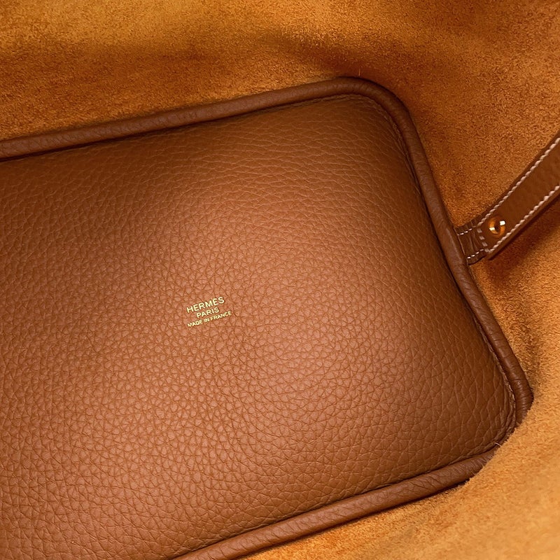 エルメス ハンドバッグ ピコタンロックMM ゴールド/ゴールド金具 トリヨンクレマンス G刻印 HERMES