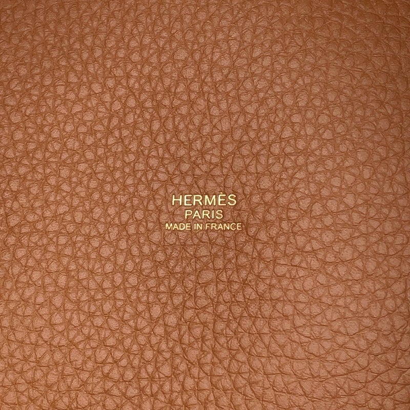 エルメス ハンドバッグ ピコタンロックMM ゴールド/ゴールド金具 トリヨンクレマンス G刻印 HERMES
