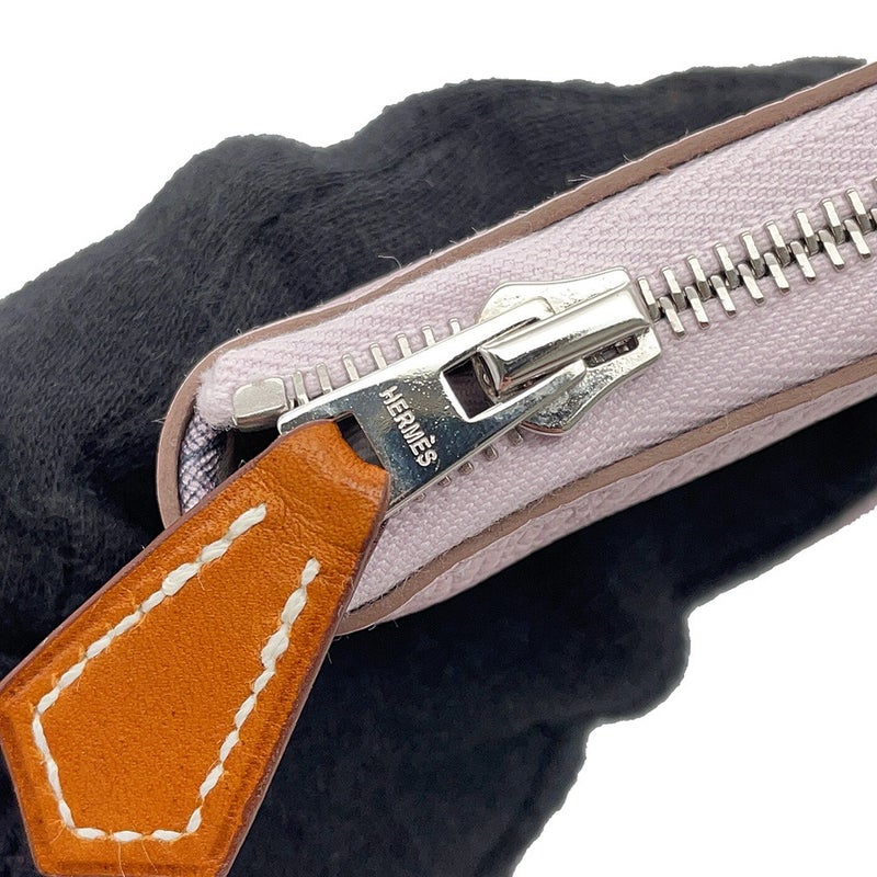 エルメス 長財布 アザップロング シルクイン モーヴペール/シルバー金具 エプソン K刻印 HERMES 財布