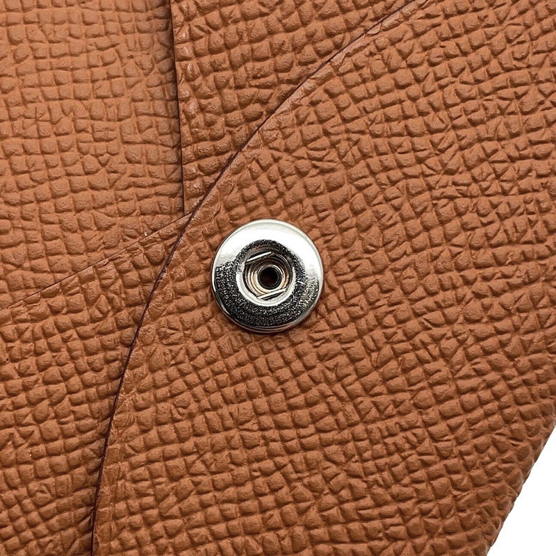 エルメス カードケース カルヴィ ゴールド エプソン W刻印 HERMES 名刺入れ