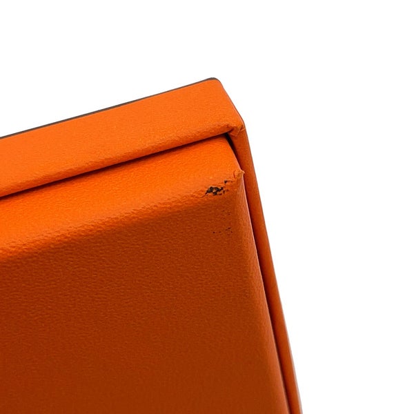 エルメス カードケース カルヴィ ゴールド エプソン W刻印 HERMES 名刺入れ