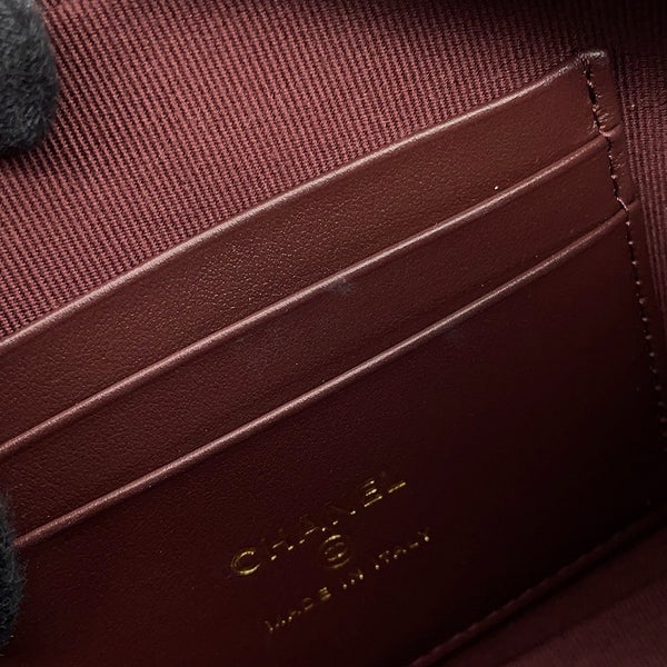 シャネル チェーンショルダーバッグ マトラッセ ココマーク クラシック チェーンクラッチ キャビアスキン AP4425 CHANEL 黒