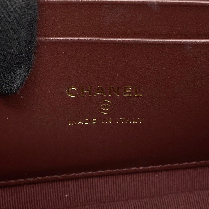シャネル チェーンショルダーバッグ マトラッセ ココマーク クラシック チェーンクラッチ キャビアスキン AP4425 CHANEL 黒