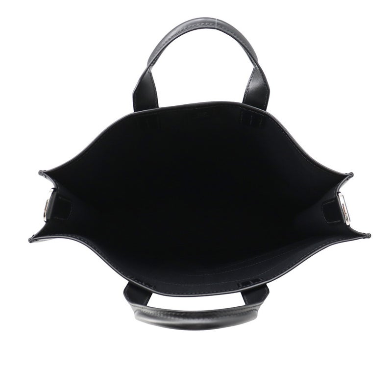エルメス トートバッグ オリゾン レコード ブラック/シルバー金具 トワルオフィシエ/スイフト Y刻印 2wayショルダー 黒