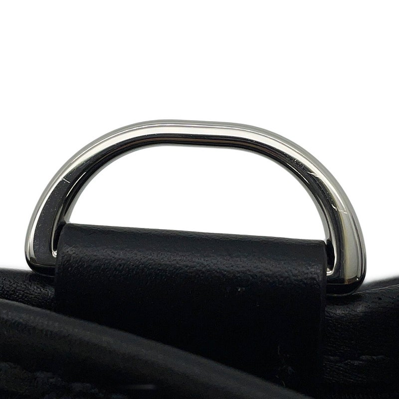 エルメス トートバッグ オリゾン レコード ブラック/シルバー金具 トワルオフィシエ/スイフト Y刻印 2wayショルダー 黒