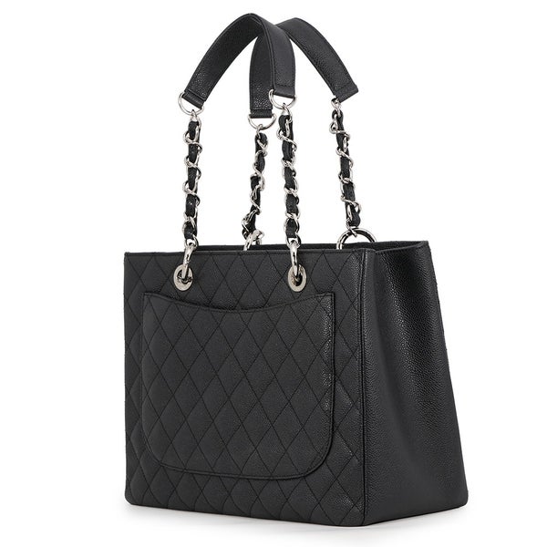 シャネル チェーントートバッグ ココマーク マトラッセ GST キャビアスキン A50995 CHANEL ショルダーバッグ 黒
