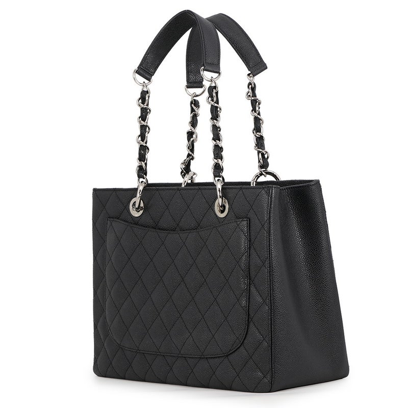 シャネル チェーントートバッグ ココマーク マトラッセ GST キャビアスキン A50995 CHANEL ショルダーバッグ 黒