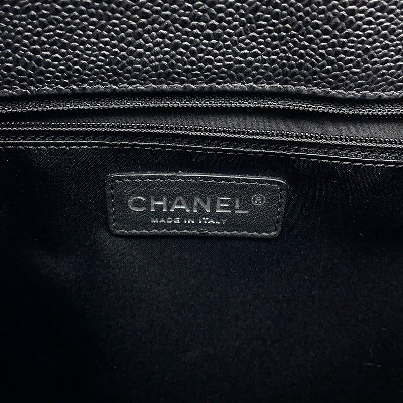 シャネル チェーントートバッグ ココマーク マトラッセ GST キャビアスキン A50995 CHANEL ショルダーバッグ 黒