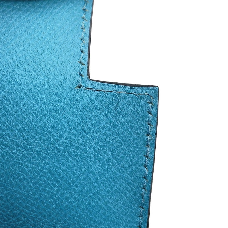 エルメス ハンドバッグ ケリー25 外縫い ブルーノール/シルバー金具 エプソン D刻印 HERMES Kelly 2wayバッグ