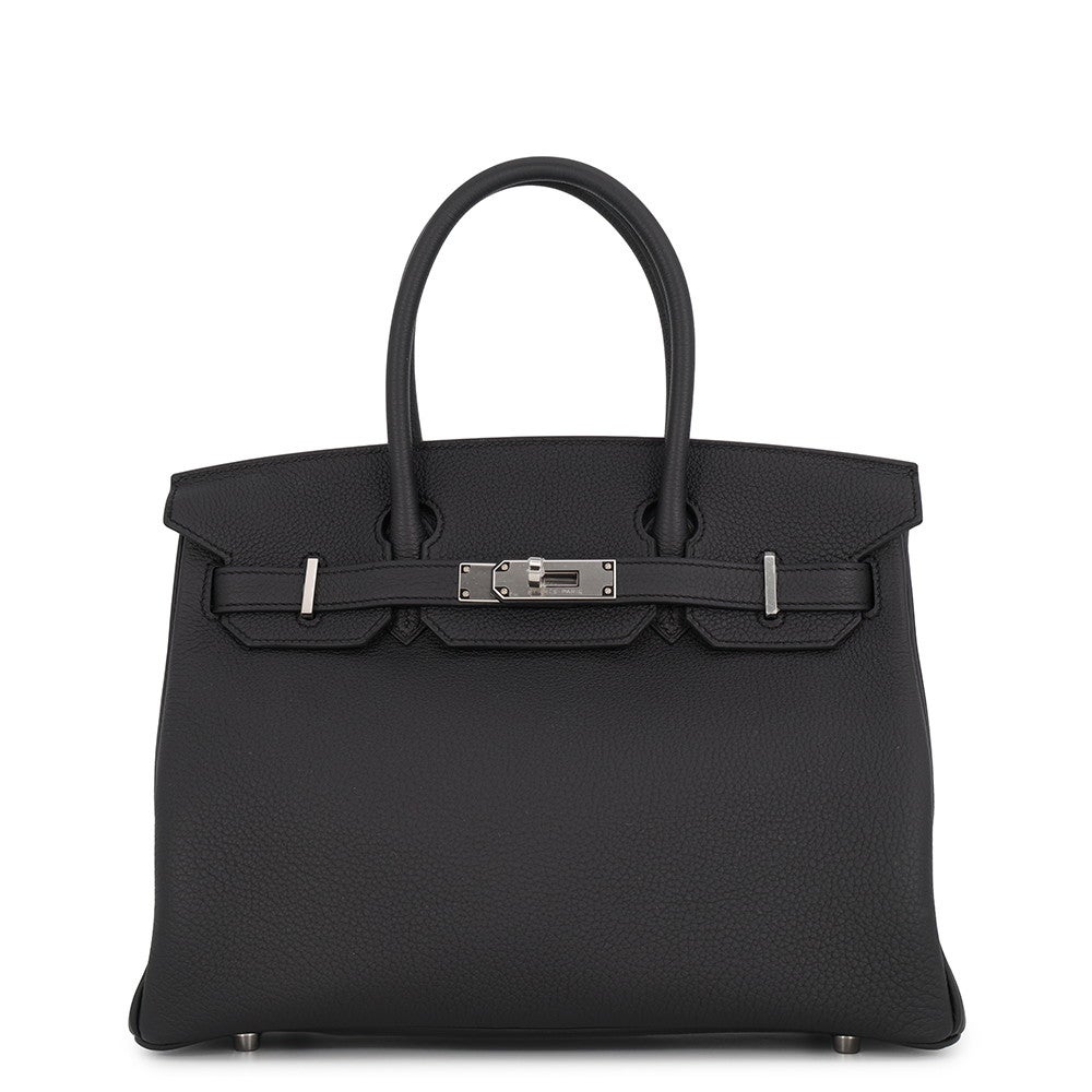 良品⭐早い者勝ち⭐HERMES Birkin ブラック ハンドバッグ エルメス バーキン30 ブラック/シルバー金具 トゴ G刻印 HERMES Birkin