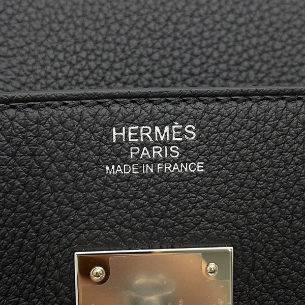 エルメス バーキン30 ブラック/シルバー金具 トゴ G刻印 HERMES Birkin ハンドバッグ 黒