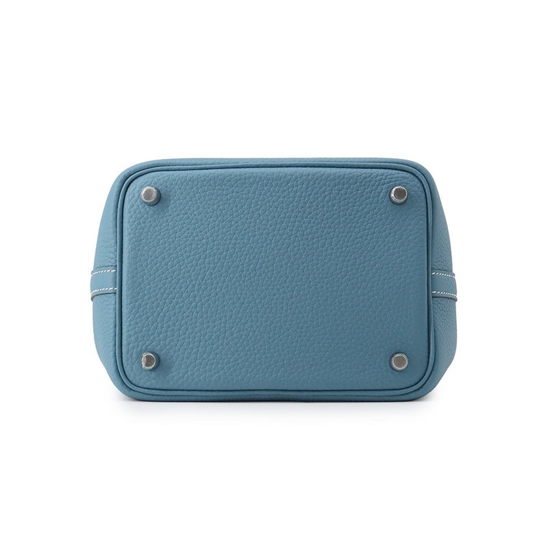 エルメス ハンドバッグ ピコタンロックPM ニューブルージーン/シルバー金具 トリヨンクレマンス G刻印 HERMES トートバッグ