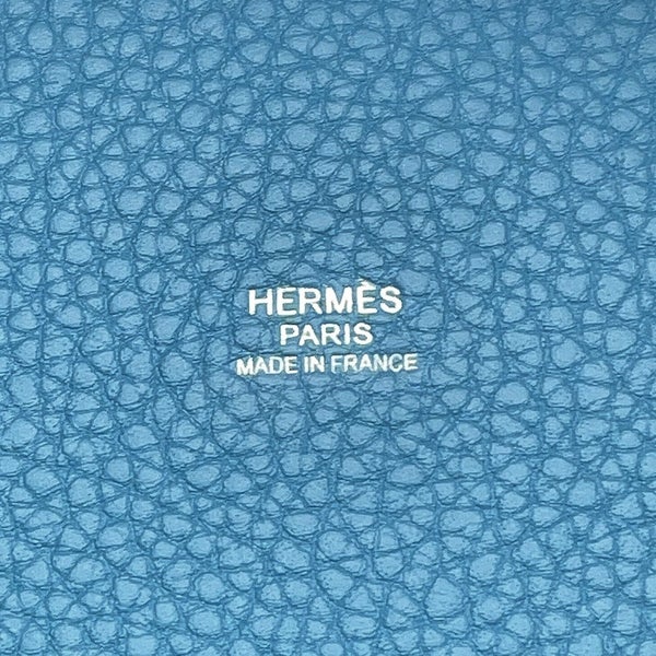 エルメス ハンドバッグ ピコタンロックPM ニューブルージーン/シルバー金具 トリヨンクレマンス G刻印 HERMES トートバッグ