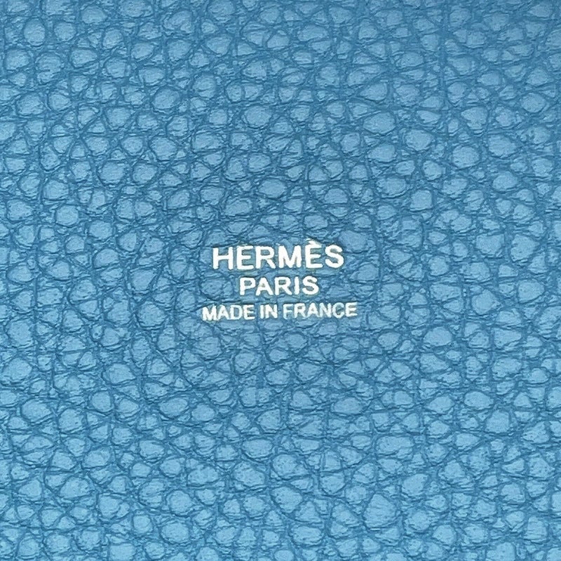 エルメス ハンドバッグ ピコタンロックPM ニューブルージーン/シルバー金具 トリヨンクレマンス G刻印 HERMES トートバッグ