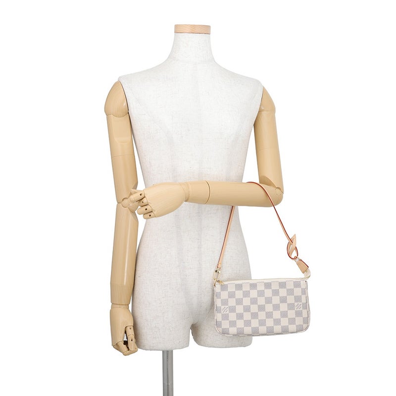 ルイヴィトン ハンドバッグ ダミエ・アズール ポシェット・アクセソワール アクセサリーポーチ N40915 LOUIS VUITTON