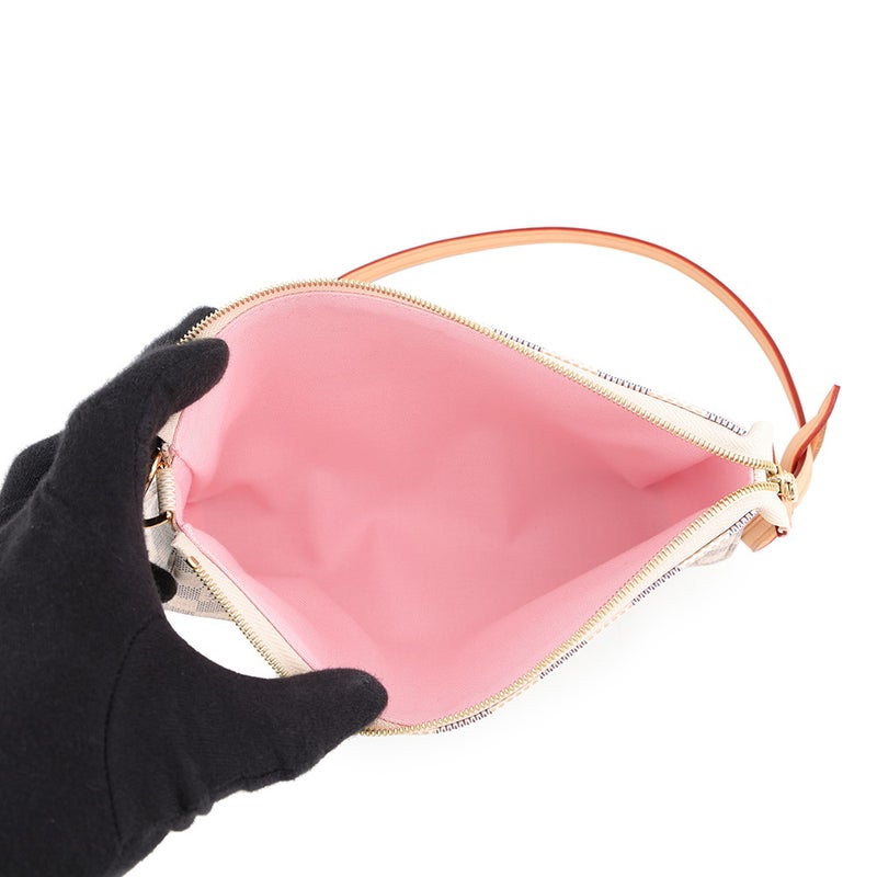 ルイヴィトン ハンドバッグ ダミエ・アズール ポシェット・アクセソワール アクセサリーポーチ N40915 LOUIS VUITTON