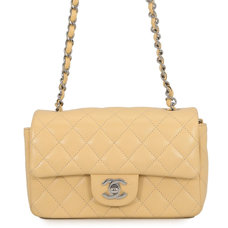 シャネル チェーンショルダーバッグ マトラッセ20 ココマーク キャビアスキン A69900 CHANEL ミニ フラップ バッグ