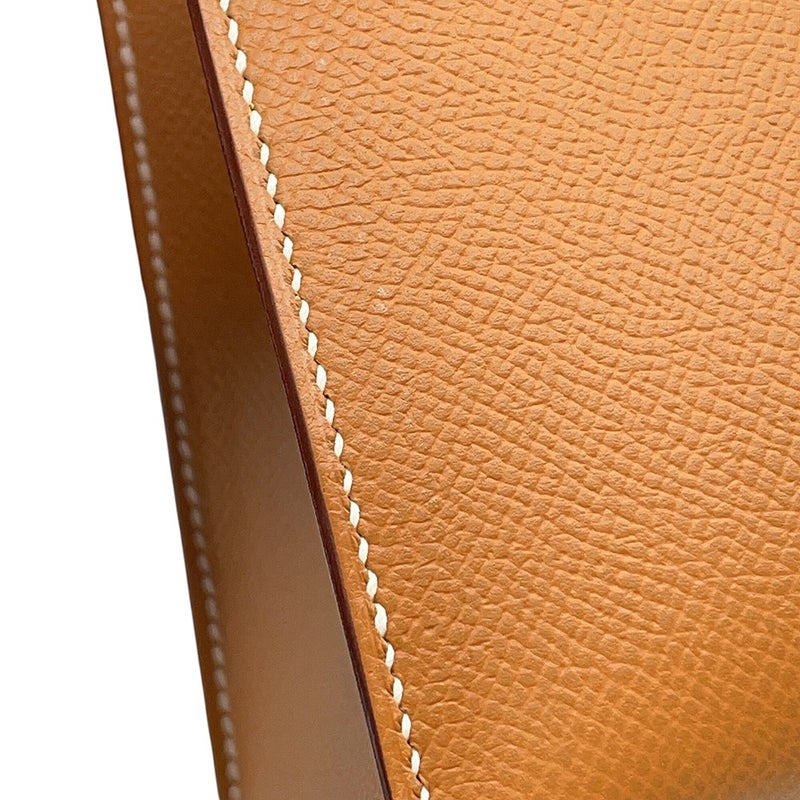 エルメス ハンドバッグ ケリー28 外縫い ゴールド/シルバー金具 エプソン B刻印 HERMES Kelly 2wayバッグ