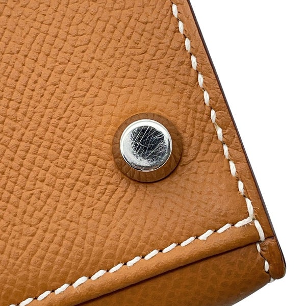 エルメス ハンドバッグ ケリー28 外縫い ゴールド/シルバー金具 エプソン B刻印 HERMES Kelly 2wayバッグ