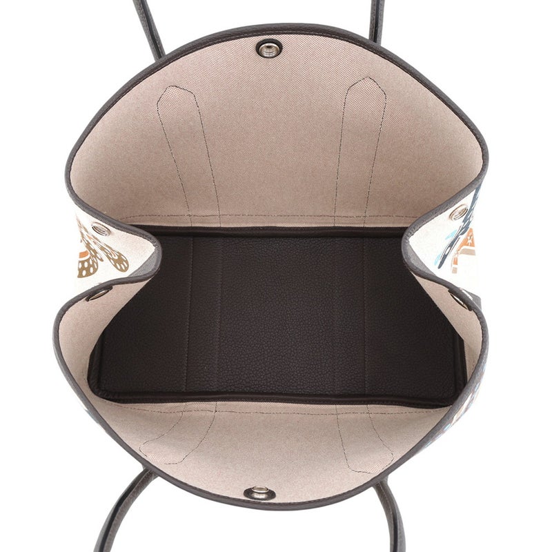 エルメス トートバッグ ガーデンパーティPM エレクトリック エベンヌ/シルバー金具 トワルアッシュ/ネゴンダ W刻印 HERMES