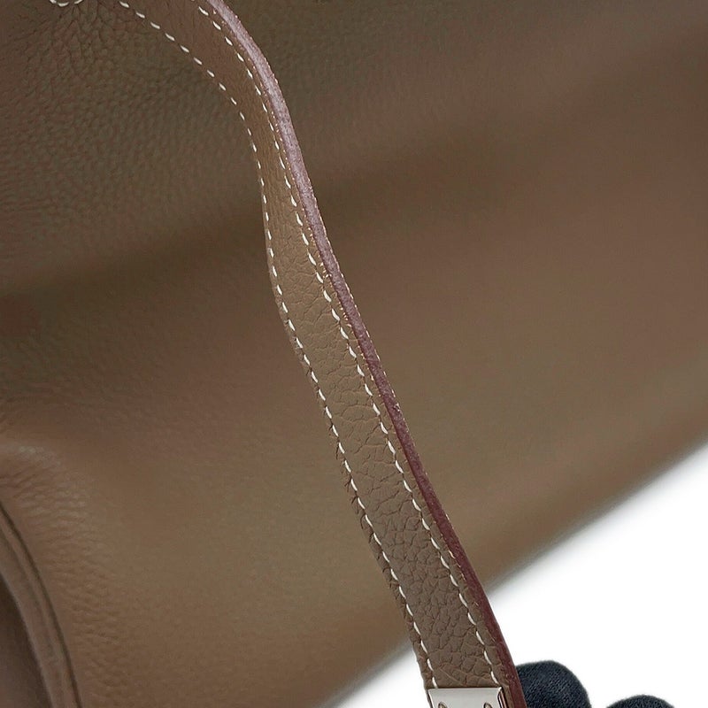 エルメス バーキン40 エトゥープ/シルバー金具 トゴ B刻印 HERMES Birkin ハンドバッグ