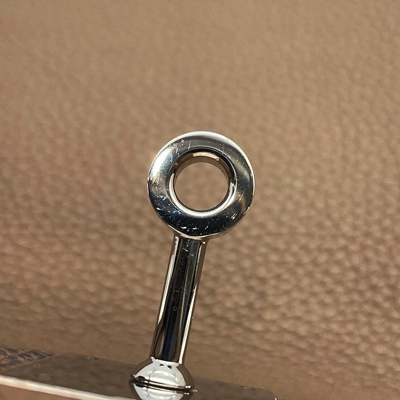 エルメス バーキン40 エトゥープ/シルバー金具 トゴ B刻印 HERMES Birkin ハンドバッグ