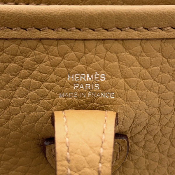 エルメス ショルダーバッグ エブリンTPM 111cm アマゾン ビスキュイ/シルバー金具 トリヨンクレマンス K刻印 HERMES Evelyne