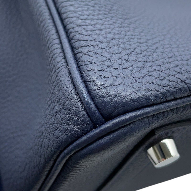 エルメス バーキン30 ブルーニュイ/シルバー金具 トゴ K刻印 HERMES Birkin ハンドバッグ