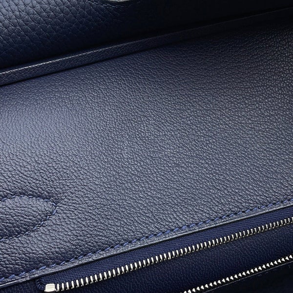 エルメス バーキン30 ブルーニュイ/シルバー金具 トゴ K刻印 HERMES Birkin ハンドバッグ