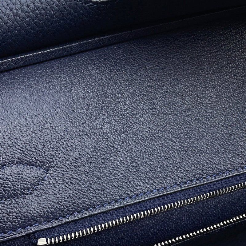 エルメス バーキン30 ブルーニュイ/シルバー金具 トゴ K刻印 HERMES Birkin ハンドバッグ