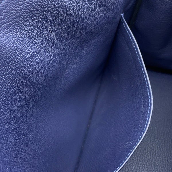 エルメス バーキン30 ブルーニュイ/シルバー金具 トゴ K刻印 HERMES Birkin ハンドバッグ