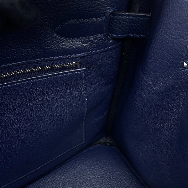 エルメス バーキン30 ブルーニュイ/シルバー金具 トゴ K刻印 HERMES Birkin ハンドバッグ