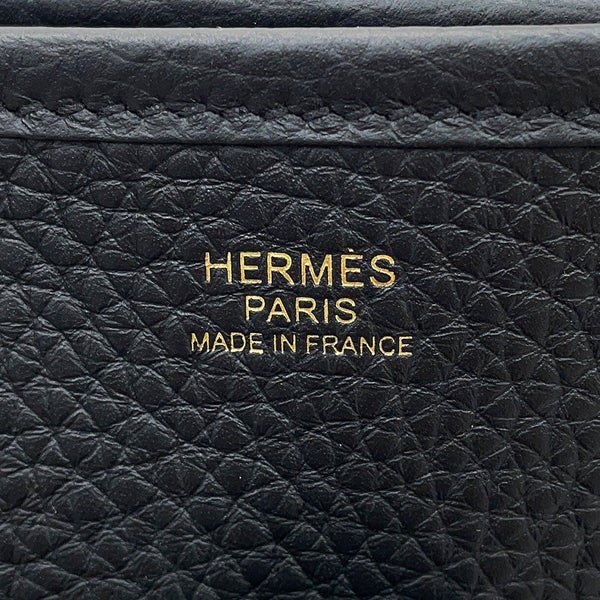 エルメス ショルダーバッグ エブリン3 PM ブラック/ゴールド金具 トリヨンクレマンス K刻印 HERMES Evelyne 黒