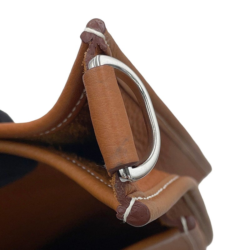 エルメス ショルダーバッグ エブリン3 PM ゴールド/シルバー金具 トリヨンクレマンス W刻印 HERMES Evelyne